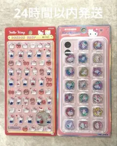 正規品　ボンボンドロップシールミニ　キティ　赤　キラコロ　おはじきシール