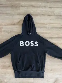 HUGO BOSS ブラック フード付きパーカー M