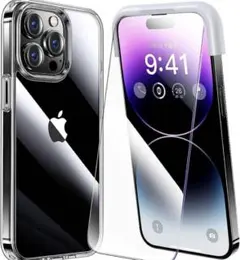 【Alphex自信作】iPhone14promaxフィルム付ケース全面保護セット