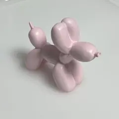 バルーン・ドッグ　オブジェ　ピンク　犬