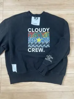 CLOUDY グラフィックスウェット ブラック