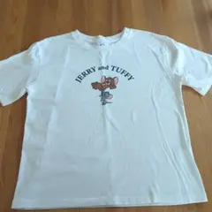 Jerry and Tuffy Tシャツ　Sサイズ　白Tシャツ