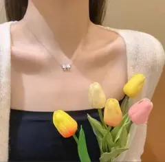 【新品未使用】リボンモチーフ ネックレス