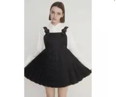 ブラック プリーツ キャミワンピースのサムネイル
