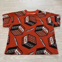 Minecraft TNT柄 Tシャツ サイズ100