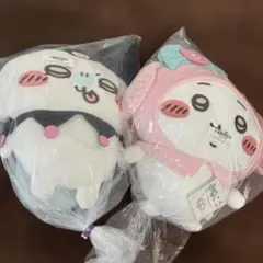 いちかわ×サンリオ ぬいぐるみセット クロミとモモンガ マイメロといちかわ