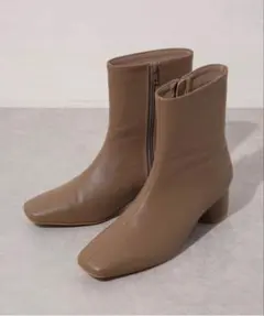 ✩新品✩NANO universe スクエアトゥショートブーツ 36