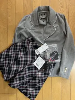 Lovetoxic グレー ジャケットとキュロットパンツ セット