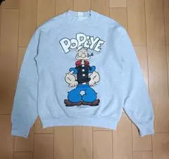 ポパイ ブルーグレー スウェット 90年代【 M 】