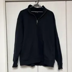 【GU】（XLサイズ）ヘビーウェイトスウェットハーフジッププルオーバー（長袖）