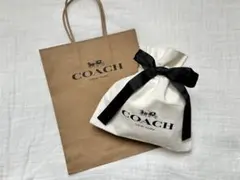 【COACH】ギフト袋 紙袋 キャンバス ホワイト