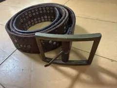 エナジー スタッズ ブラウンベルト メンズ