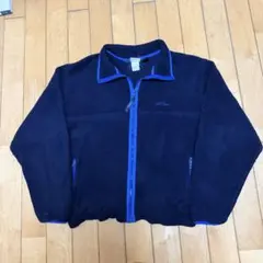 USA製 80s L.L.BEAN フリースジャケット ブルゾン ネイビー 古着
