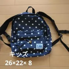 Lee ネイビー ドット柄 リュック　26× 22 ×8cmのサムネイル
