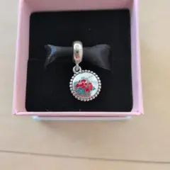 PANDORA 花柄シルバーチャーム