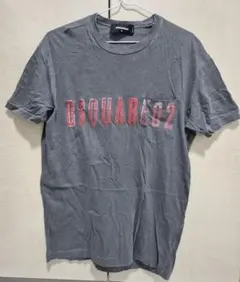 ディースクエアード DSQUARED2　ダメージロゴ　Tシャツ　グレー　M～L