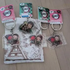 ご当地　岐阜　鬼滅の刃 アクリルキーホルダー 4個セット
