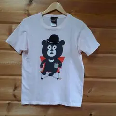 BEAMS T　 半袖　Tシャツ　 コーヒーを飲む　くまくん ピンク Sサイズのサムネイル