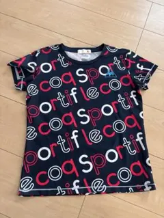 le coq sportif ロゴ総柄 Tシャツ ネイビー　ルコック