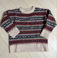 emi+ ノルディック柄　ニット　セーター