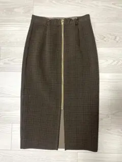 DouDou チェック柄タイトスカート