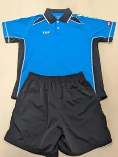 TSP 青 ポロシャツ ショートパンツ セット
