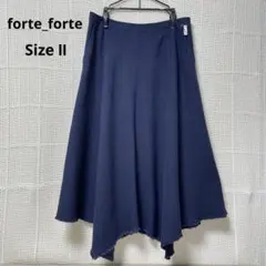 ☆美品☆ forte_forte フォルテフォルテ 麻ミックス フレア スカートのサムネイル