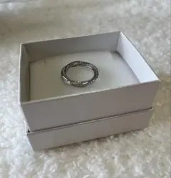 人工ダイヤモンド SONA twist Argent リング9号