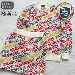 超美品）パーリーゲイツ、ボタニカル柄シリーズ、セットアップ、サイズ