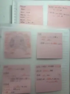 看護師国家試験　付箋ノート