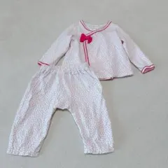 【極美品】ケイトスペード ドット柄 ピンク トップス パンツ セット 80のサムネイル
