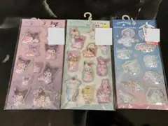 シェイカーシール　サンリオ　3枚セット　クロミ　シナモロール ボンボンドロップ