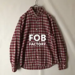 【秋物】FOB FACTORY エフオービーファクトリー チェック ネルシャツ