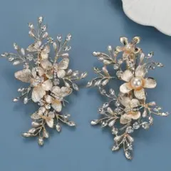 結婚式 コーム ヘアアクセサリー　お呼ばれ　髪飾り　ヘッドドレス　ウェディング