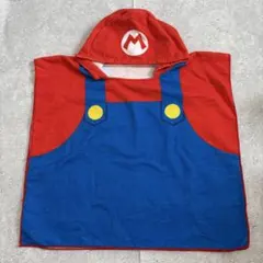 マリオ コスチューム風タオル フード付き