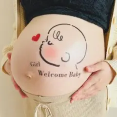 マタニティフォトシール　マタニティペイントシール　マタニティシール