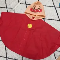 アンパンマン ベビーレインコート 赤