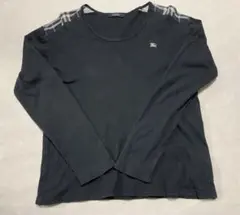 Burberry ブラックレーベル ロンT チェック柄 長袖 カットソー