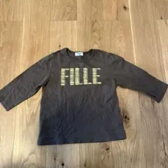 COMME CA DU MODE 長袖カットソー 120cm ブラウン