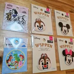 【新品】ディズニーワッペンまとめ売り　ミッキー　ミニー　チップ　デール