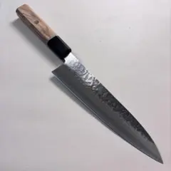 新品 和牛刀ステンレス槌目八角柄 和包丁　シェフナイフ 201mm•ᓛ