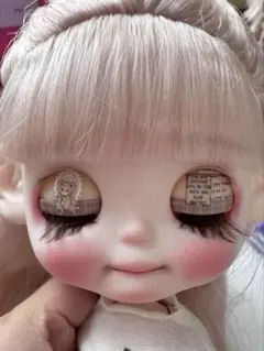 アイシードール 海外作家様 ピンクと白の髪の人形 お嬢様 ピンク パール フルセット カスタムアイシードール 海外作家様