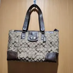 値下げ❗COACH　シグネチャーハントバック A4 OK！