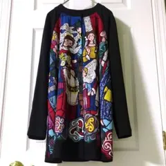 トクコプルミエヴォル☆美品！王冠を載せた動物達 アシメヘム フリルチュニック☆ トクコプルミエヴォル☆美品！王冠を載せた動物達 アシメヘム フリル