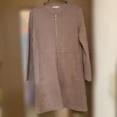 最安値☆美品ロングコート　ソフトスウェード風