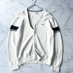 ✨美品✨ラコステ　アイボリー　カーディガンM