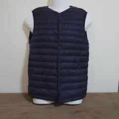 UNIQLO ネイビー キルティングダウンベスト Lサイズ
