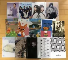 クリアファイル　13枚（未開封2枚・中古11枚）・下敷き　1枚（中古）セット