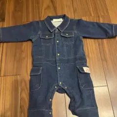 CROISSANCE BEBE デニム風ロンパース 80cm