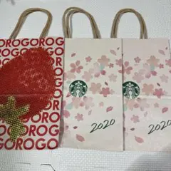 スターバックス 2020年 桜デザイン＆いちご柄3枚セット
